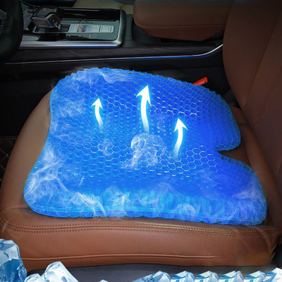 Summer Gel Car Support Seat Cushion Auto Massage Hips Orthopedic Pillow Μαξιλάρι καρέκλας γραφείου Μαξιλάρι καθίσματος αυτοκινήτου Coccyx Μαξιλάρι ανακούφισης από τον πόνο
