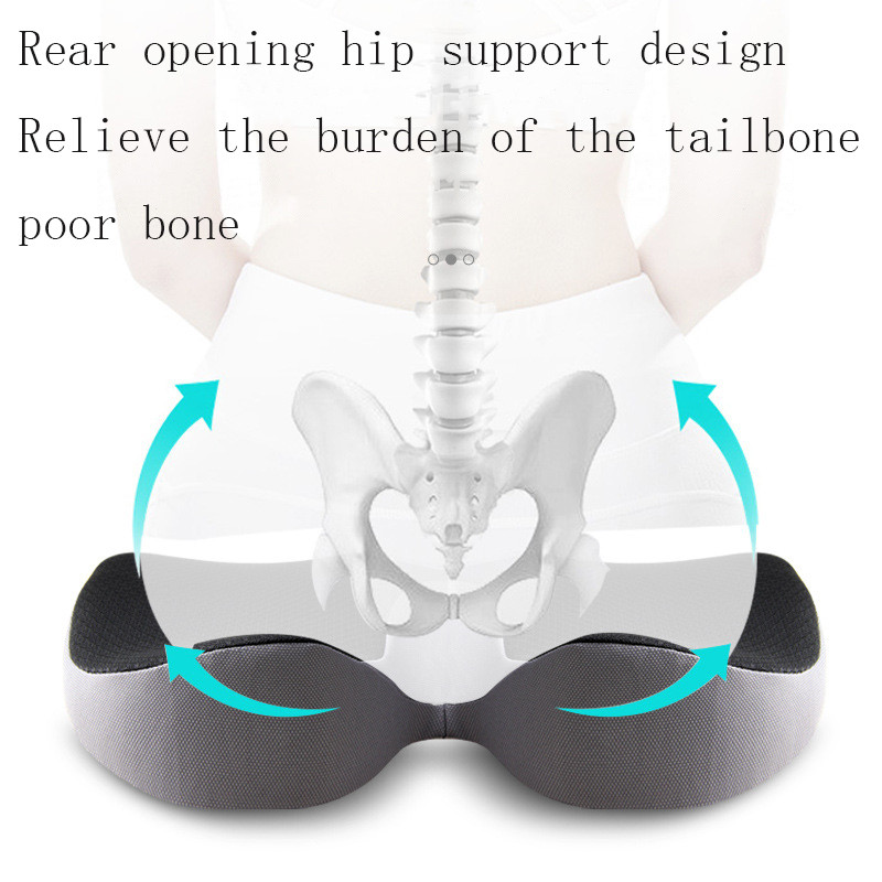 Automobilio sėdynės pagalvėlė neslystanti ortopedinė atminties putų uodegikaulio pagalvė nuo uodegos išialgijos nugaros skausmą malšinanti patogi biuro kėdė