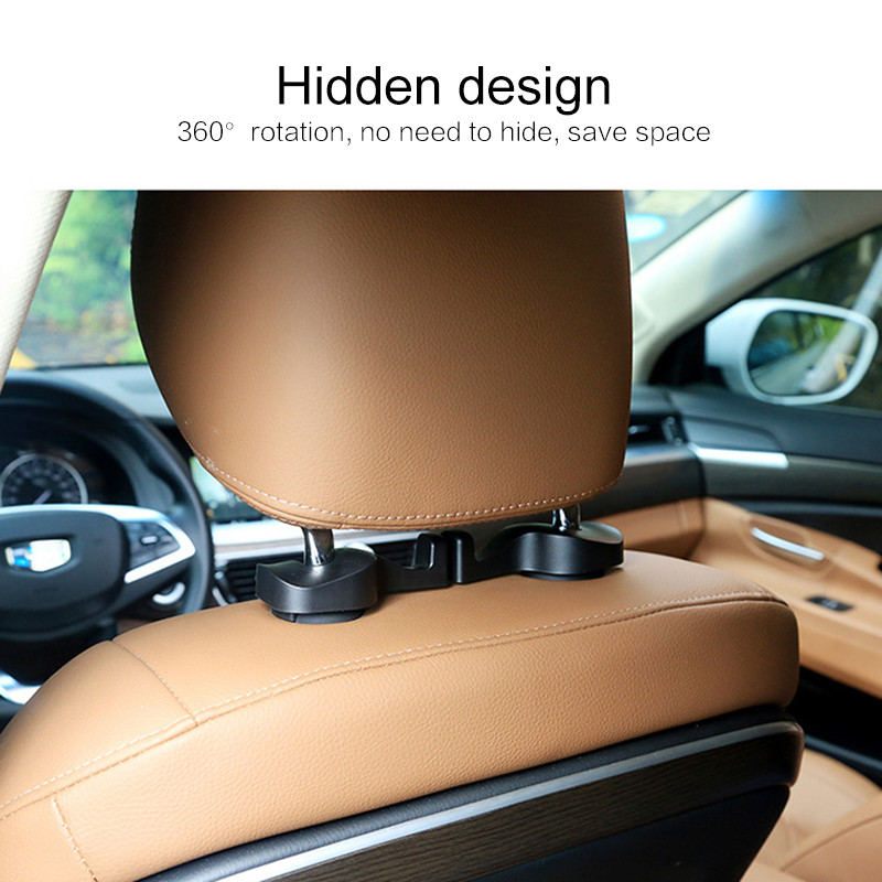 2 buc. cârlig pentru tetieră mașină umeraș pentru spate pentru geantă de mână geantă de băcănie pânză de băcănie cleme portabile multifuncționale pentru stilul mașinii