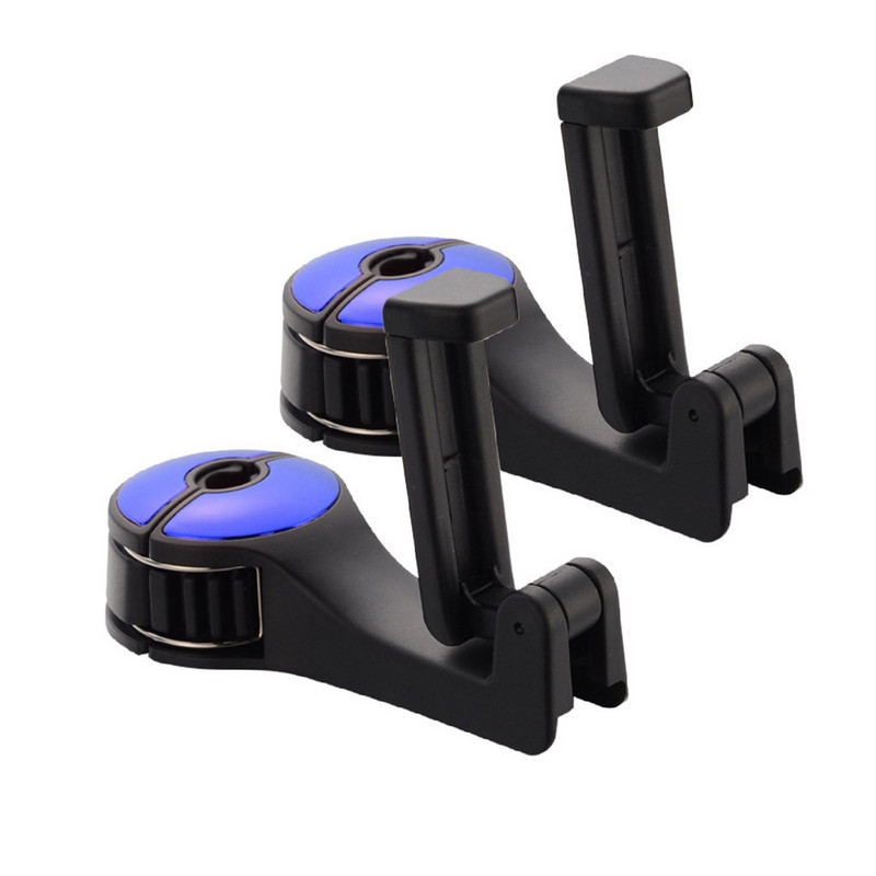 Γάντζοι αυτοκινήτου Γάντζοι αυτοκινήτου πίσω καθίσματος με βάση τηλεφώνου Universal Vehicle Headrest Car Hook με κλειδαριά και τηλέφωνο παντοπωλείο