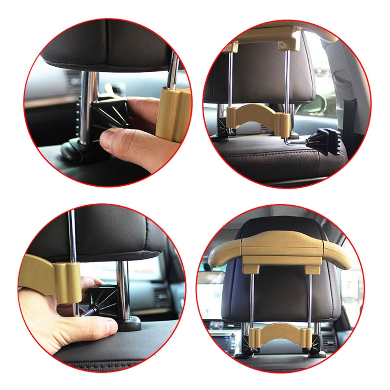 Auto Clothes Holder Μαλακές κρεμάστρες για παλτό αυτοκινήτου Πίσω κάθισμα Προσκέφαλο Παλτό Κρεμάστρα ρούχων Μπουφάν Κοστούμια Θήκη Ράφι αυτοκινήτου Προμήθειες αυτοκινήτου