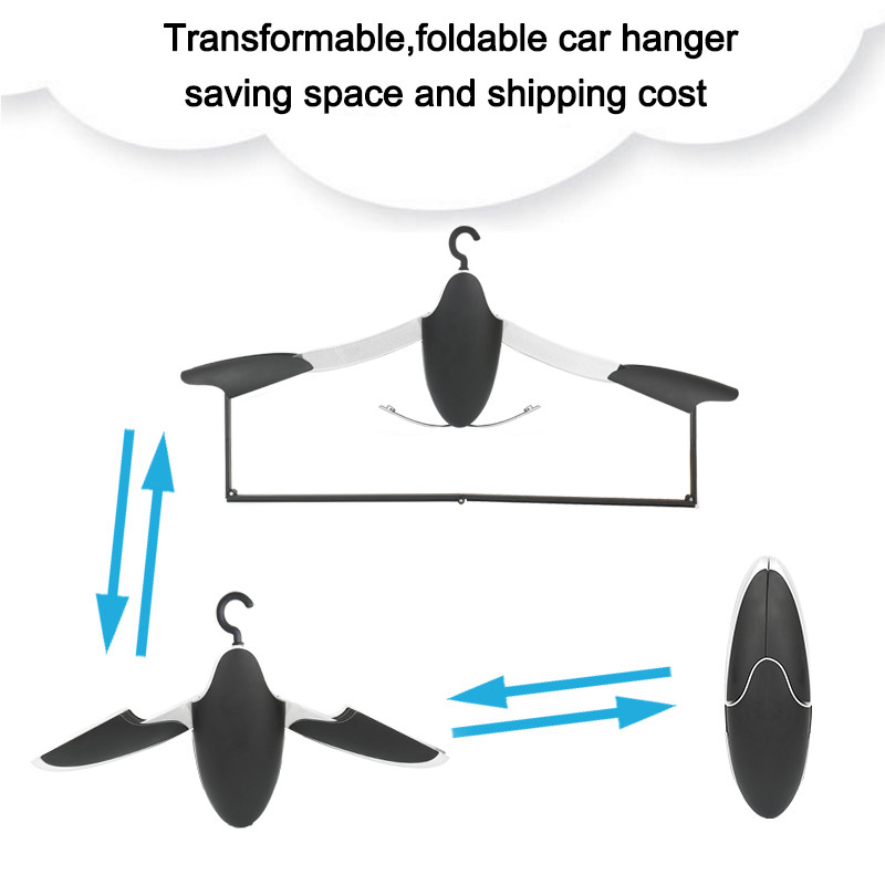 Umeraș pentru mașină Abs Accesorii pliabile Design pinguin multifuncțional Cârlig pentru spate scaun haine costum de afaceri Cârlig pentru cuier pentru mașină