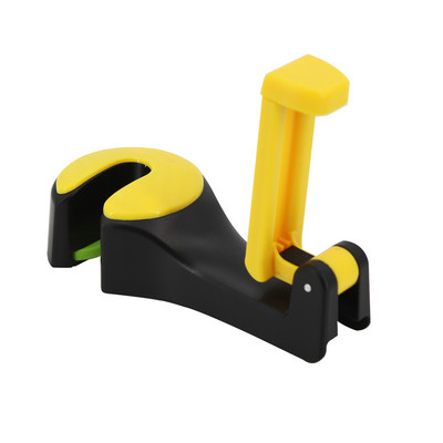 Cârlig pentru spate 2 în 1 Cârlig pentru tetiera pentru mașină cu suport pentru telefon Umeraș pentru spate scaun pentru geantă Poșetă Poșetă pentru băcănie Agrafe pliabile