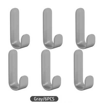 6 vnt Lipnus sieninis kablys Tvirtas be gręžimo Palto krepšys Vonios kambario durys Virtuvės rankšluosčių pakabos kabliukai Namų laikymo priedai
