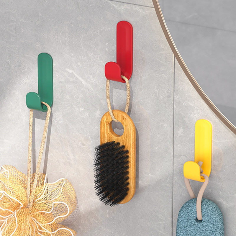 6 vnt Lipnus sieninis kablys Tvirtas be gręžimo Palto krepšys Vonios kambario durys Virtuvės rankšluosčių pakabos kabliukai Namų laikymo priedai