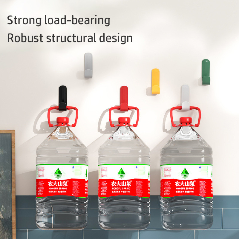 6 vnt Lipnus sieninis kablys Tvirtas be gręžimo Palto krepšys Vonios kambario durys Virtuvės rankšluosčių pakabos kabliukai Namų laikymo priedai