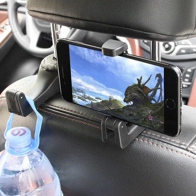 1gab automašīnas aizmugurējā sēdekļa āķis ar tālruņa turētāju priekš Toyota Camry RAV4 Prado Corolla YARIS KIA Rio Sorento Sportage K2 K3 K4 K5