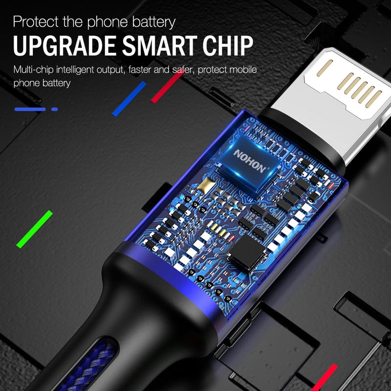 2 m 3 m gyorstöltő USB kábel iPhone 13 12 11 Pro Max X XR XS 10 8 7 6 s Plus SE hosszú vezetékes Apple telefon adattöltő kábel 2 3 m