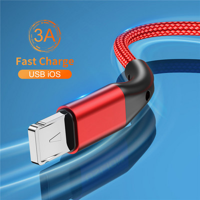 Cablu USB pentru iPhone 14 12 13 11 Pro Max X XR XS 8 7 6s 5s Încărcător de date de încărcare rapidă Cablu cablu USB pentru iPhone 0,5/1//2M