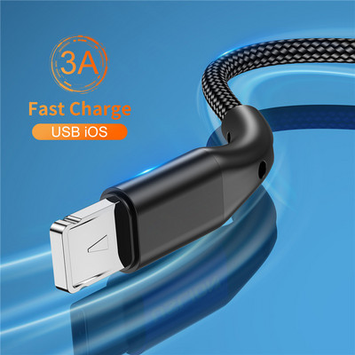 Cablu USB pentru iPhone 14 12 13 11 Pro Max X XR XS 8 7 6s 5s Încărcător de date de încărcare rapidă Cablu cablu USB pentru iPhone 0,5/1//2M