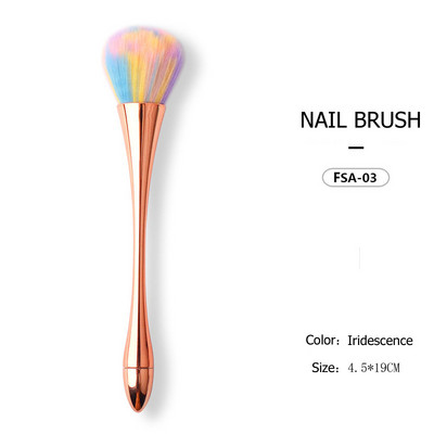 6 stiluri de perie pentru praf pentru manichiură, perie de frumusețe, fard de obraz, perii pentru pudră, accesorii pentru unghii, cu gel de modă, instrumente pentru materiale pentru unghii