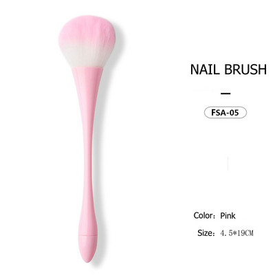 6 stiluri de perie pentru praf pentru manichiură, perie de frumusețe, fard de obraz, perii pentru pudră, accesorii pentru unghii, cu gel de modă, instrumente pentru materiale pentru unghii