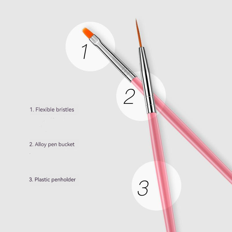 15 buc Perie profesională pentru manichiură pentru arta unghiilor Pencel Dotting Painting Design Perie acrilice pentru decorarea manichiurii Articole pentru unghii