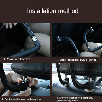 OYF Κρεμάστρα ρούχων αυτοκινήτου για καρέκλα αυτοκινήτου Πλάτη ρούχων στεγνώματος 450*250mm Universal Soft PVC Clothes Hook Auto Supplies Instock