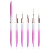 Βούρτσες EVAL Nail Art Liner Brushes Μαύρες ρίγες βούρτσες νυχιών Εξαιρετικά λεπτό πινέλο μακράς γραμμής για νύχια Πινέλο βερνίκι νυχιών με τζελ