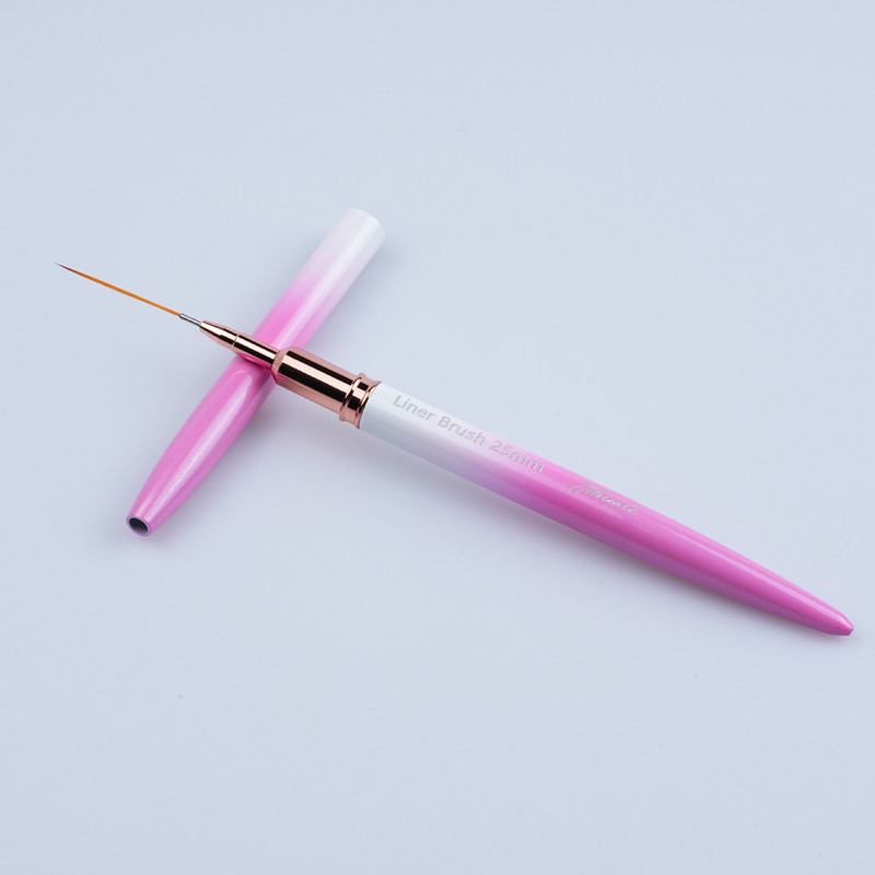 Βούρτσες EVAL Nail Art Liner Brushes Μαύρες ρίγες βούρτσες νυχιών Εξαιρετικά λεπτό πινέλο μακράς γραμμής για νύχια Πινέλο βερνίκι νυχιών με τζελ