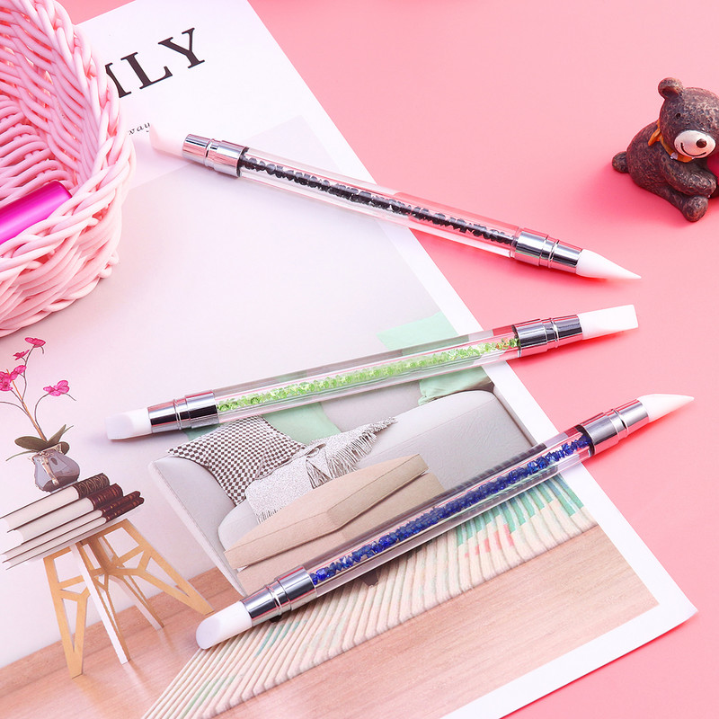 Instrumente de rășină pentru transfer de folie pentru unghii Perii de silicon pentru unghii Instrumente pentru manichiură Accesorii pentru unghii Instrumente pentru transfer de folie pentru unghii