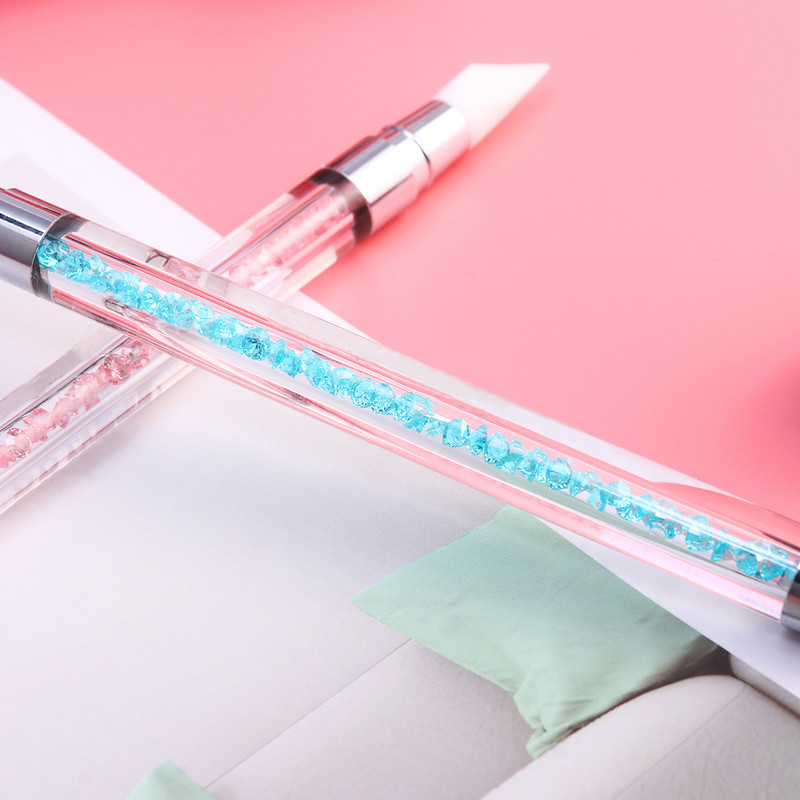 Instrumente de rășină pentru transfer de folie pentru unghii Perii de silicon pentru unghii Instrumente pentru manichiură Accesorii pentru unghii Instrumente pentru transfer de folie pentru unghii