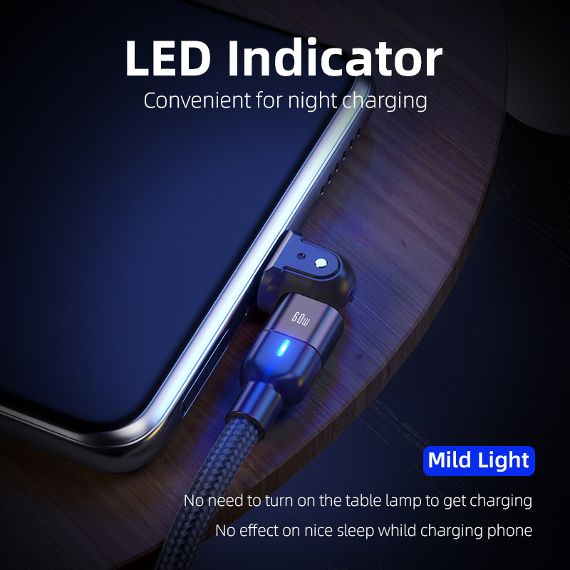 Cablu USB C PD 60W USB A/C la USB C Cablu de date de încărcare rapidă pentru MacBook Pro Air iPad Air Pro S21 S20+ S20 Pixel 4 5 P50 P40 P30