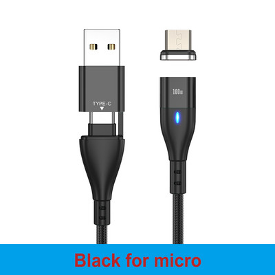 Magnetický nabíjací kábel Melonboy 6v1 100W PD, USB-C, pre notebook, Xiaomi, Huawei, rýchlonabíjací kábel pre iPhone 12 Pro Max 11