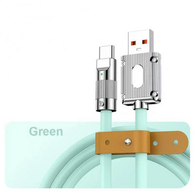 Cablu de date Usb-c Nou 120w Încărcător Usb-c Cablu de date Typec Cablu de încărcare cu gel de siliciu pentru Huawei P30 P40 Xiaomi Poco Hot