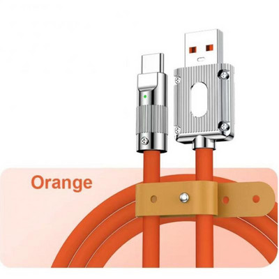 Cablu de date Usb-c Nou 120w Încărcător Usb-c Cablu de date Typec Cablu de încărcare cu gel de siliciu pentru Huawei P30 P40 Xiaomi Poco Hot