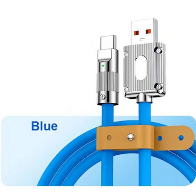 Cablu de date Usb-c Nou 120w Încărcător Usb-c Cablu de date Typec Cablu de încărcare cu gel de siliciu pentru Huawei P30 P40 Xiaomi Poco Hot