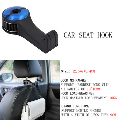 Pentru Tesla Model 3/Y/X/S 2 buc. Depozitare cârlig pentru scaun auto Accesorii auto portabile pentru interior Model3 Depozitare cârlig pentru agățat