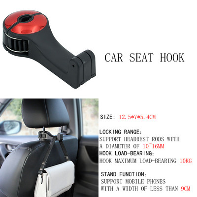 Pentru Tesla Model 3/Y/X/S 2 buc. Depozitare cârlig pentru scaun auto Accesorii auto portabile pentru interior Model3 Depozitare cârlig pentru agățat