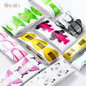 Moda 100 buc/lot formă de unghii colorată cu forme de fluture de albină pentru extensie de unghii acrilice tavă de hârtie instrumente de salon de manichiură