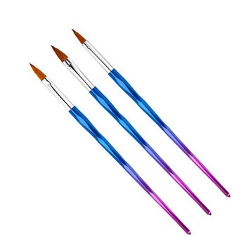 3 τεμ/σετ Σετ βούρτσας νυχιών ζωγραφική στυλό νυχιών Σχέδιο με UV Gel Επέκταση πινέλου Εργαλεία μανικιούρ Νυχιών Διακοσμήσεις Σχεδιασμός