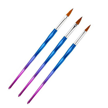 3 τεμ/σετ Σετ βούρτσας νυχιών ζωγραφική στυλό νυχιών Σχέδιο με UV Gel Επέκταση πινέλου Εργαλεία μανικιούρ Νυχιών Διακοσμήσεις Σχεδιασμός