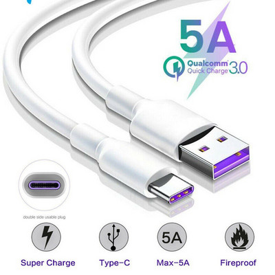 50cm 1M 2M USB Type C кабел USB кабел за зареждане за Huawei P40 P30 Samsung S20 S10 S9 Xiaomi Note 8 8T Pro Type C кабел за зареждане