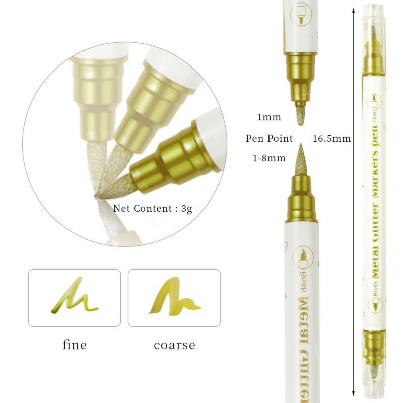 Marker Pen Köröm Horog Liner Manikűr eszköz Graffiti Gel Pen Paining Liner Nail Art Ceruza Nail Art Rajztoll