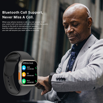 2023 Smart Watch Ultra Series 8 NFC Smartwatch 49 mm Мъже Жени Bluetooth разговор Водоустойчив Безжично зареждане HD екран за Apple