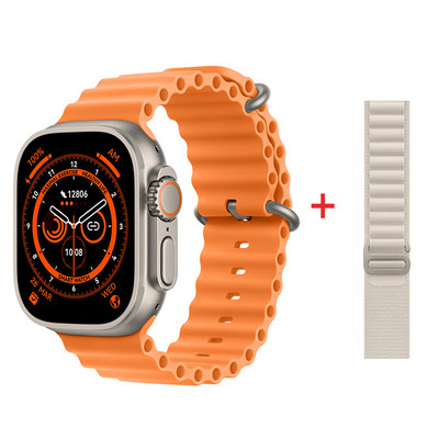 2023 Smart Watch Ultra Series 8 NFC Smartwatch 49mm Ανδρικά Γυναικεία Κλήση Bluetooth Αδιάβροχη ασύρματη φόρτιση οθόνη HD για Apple