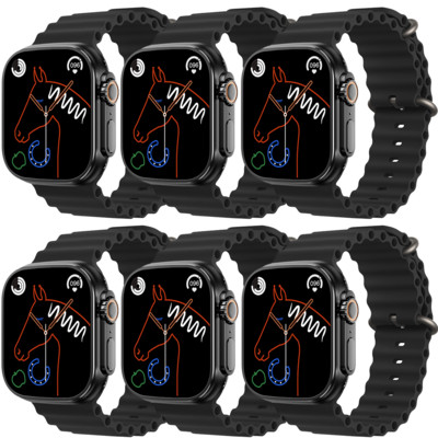 2023 Smart Watch Ultra Series 8 NFC Smartwatch 49mm Ανδρικά Γυναικεία Κλήση Bluetooth Αδιάβροχη ασύρματη φόρτιση οθόνη HD για Apple