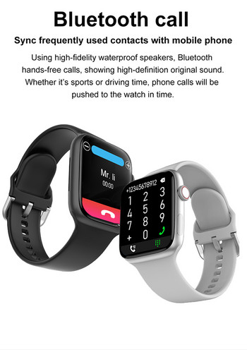 НОВ Спортен смарт часовник Серия 8 HD екран Спортен сърдечен ритъм Фитнес тракер Bluetooth разговор Мъже Жени Смарт часовник за Apple