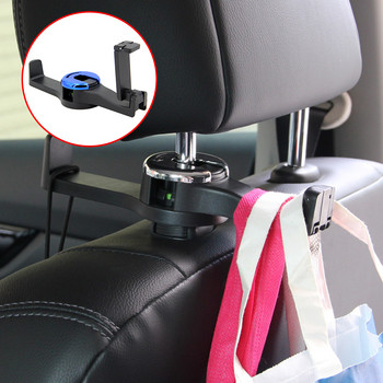 3 σε 1 Auto Vehicle Back Seat Headresth Hock Στήριγμα κινητού τηλεφώνου Φορητός γάντζος κρεμάστρα πλάτης καθίσματος για πορτοφόλι Παντοπωλείο