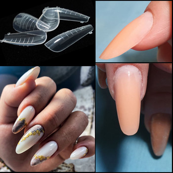Dual Forms Nails Diamond System UV Acrylic Mold Quick Building Poly UV Gel Extension False Nail DIY Upper Forms
