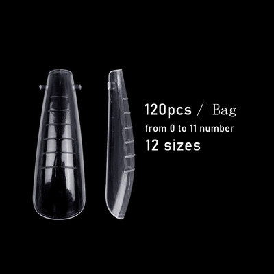 Dual Forms Nails Diamond System UV Acrylic Mold Quick Building Poly UV Gel Extension False Nail DIY Upper Forms