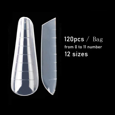 Dual Forms Nails Diamond System UV Acrylic Mold Quick Building Poly UV Gel Extension False Nail DIY Upper Forms