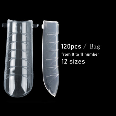 Dual Forms Nails Diamond System UV Acrylic Mold Quick Building Poly UV Gel Extension False Nail DIY Upper Forms