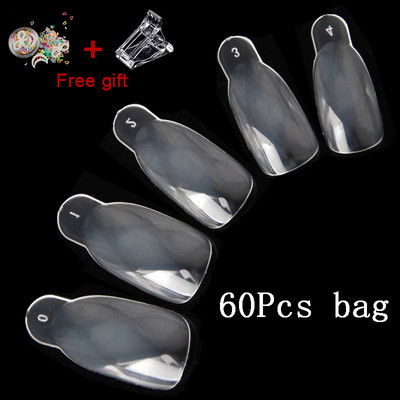 Dual Forms Nails Diamond System UV Acrylic Mold Quick Building Poly UV Gel Extension False Nail DIY Upper Forms