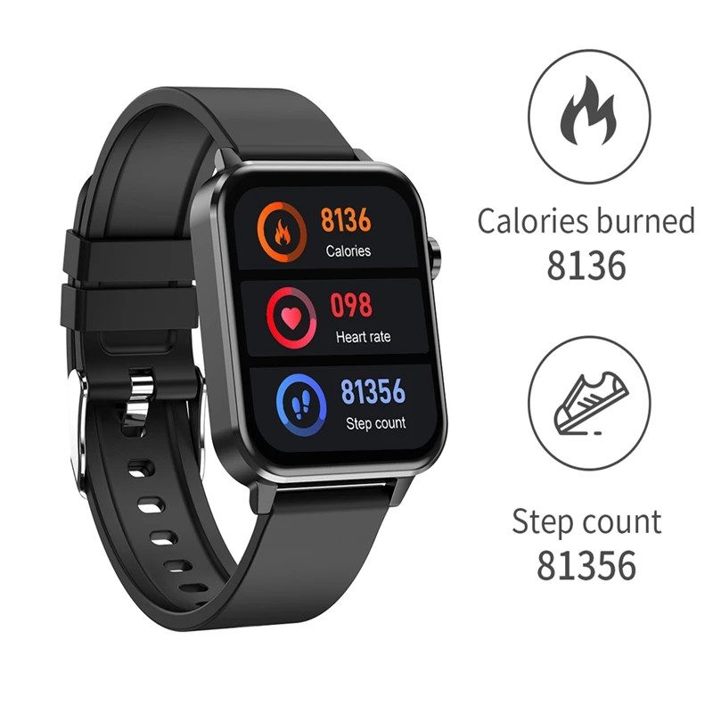 Ceas inteligent E86 Apel Bluetooth Monitor de ritm cardiac Monitor de tensiune arterială ECG Fitness Tracker Brățară sport IP68 Smartwatch rezistent la apă
