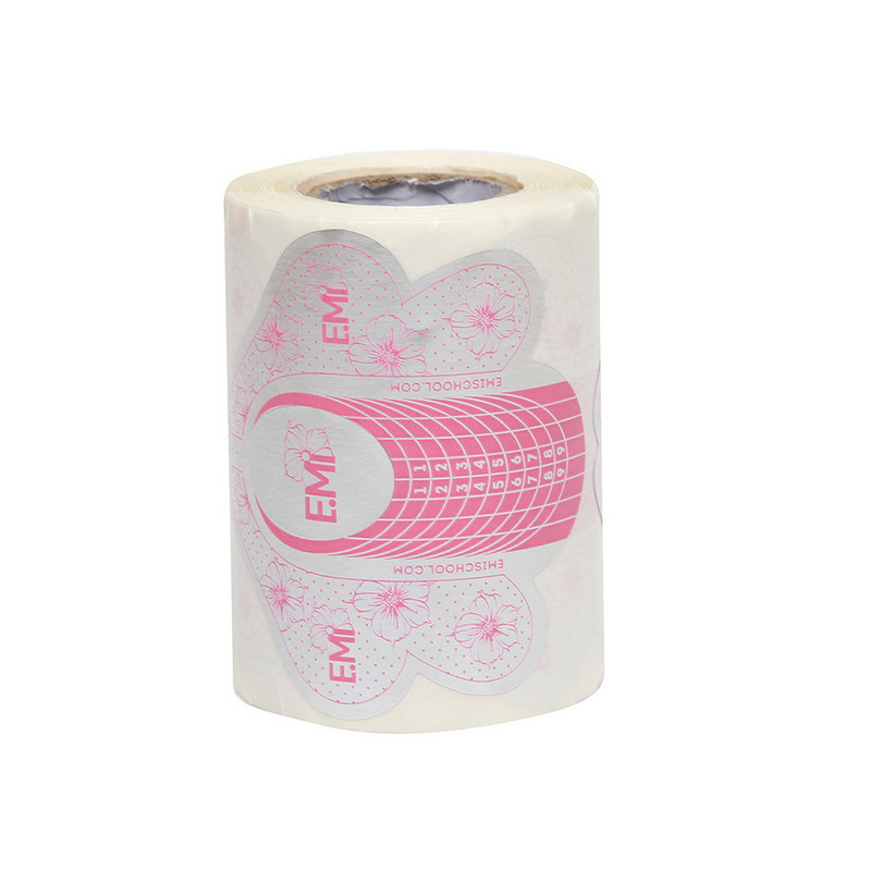 100 kom leptir oblika samoljepljive ladice za papir za nail art profesionalni alat za manikuru dekoracija lažnih noktiju ekstenzija noktiju za nokte