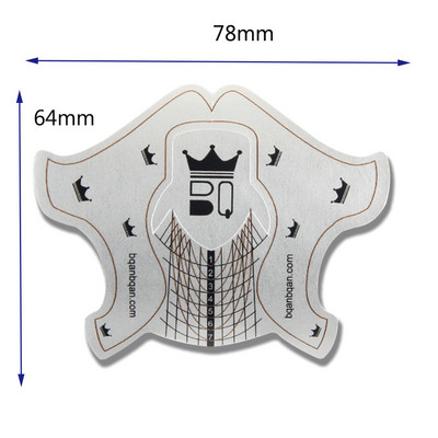 ANGNYA 20/50/100/500 buc. Noi din plastic aliat, forma de păr negru, forme de unghii, extensie pentru arta unghiilor, sfaturi franceze, instrumente de manichiură, gel UV