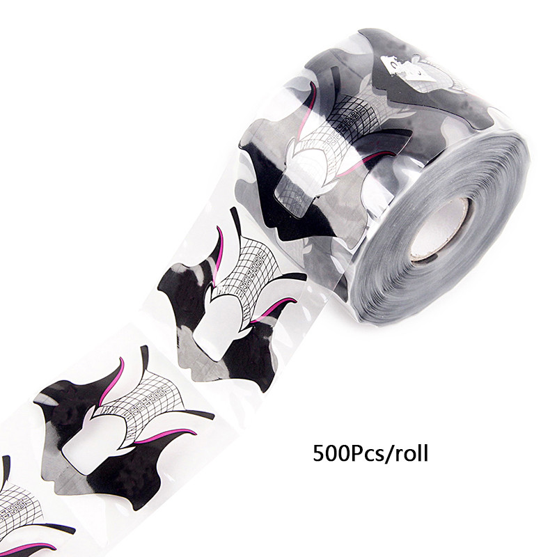 ANGNYA 20/50/100/500 buc. Noi din plastic aliat, forma de păr negru, forme de unghii, extensie pentru arta unghiilor, sfaturi franceze, instrumente de manichiură, gel UV