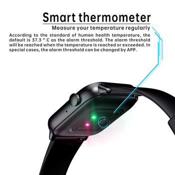 Έξυπνο ρολόι μόδας 2023 Νέα κλήση Bluetooth έξυπνος καρδιακός ρυθμός Πίεση του αίματος Θερμοκρασία σώματος Ρολόγια γυμναστικής για άνδρες Γυναικείο ρολόι