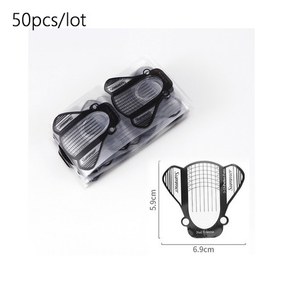 Sfaturi pentru forma de unghii franceze acrilice sculptate Autocolante pentru ghidare de extensie cu gel UV Adeziv de hârtie pentru ghidare pentru bucle Instrument de manichiură DIY pentru arta unghiilor